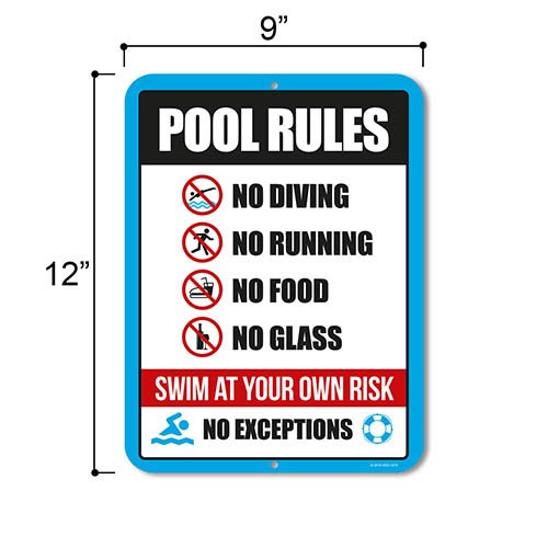 Pool Signs and Decor