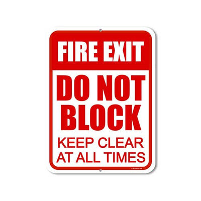 Business Fire Exit Signs