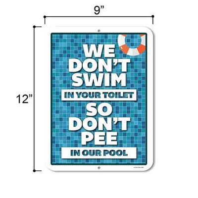 Pool Signs and Decor