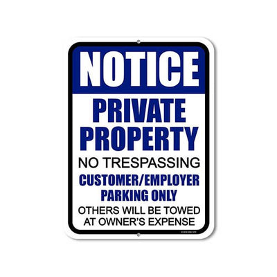 Private Parking Sign