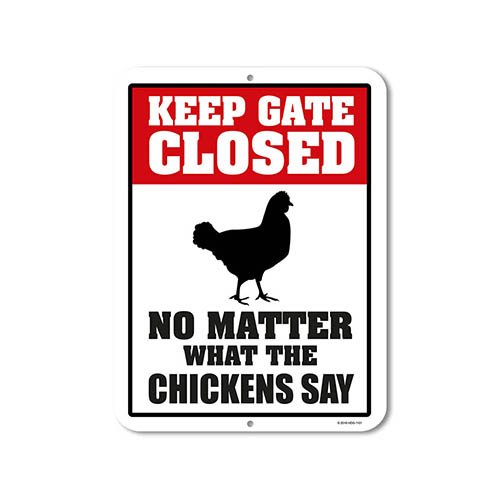 Chicken Novelty Sign