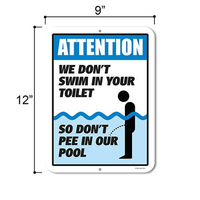 Pool Signs and Decor