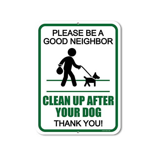 Dog Metal Sign