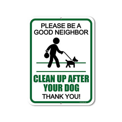 Dog Metal Sign