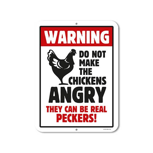 Chicken Novelty Sign