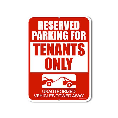 Reserved Parking Signs