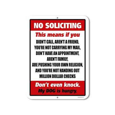 No Soliciting Sign for House