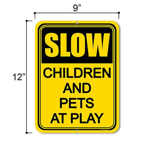 Slow Down Signs