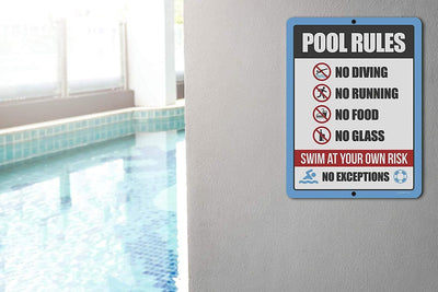 Pool Signs and Decor