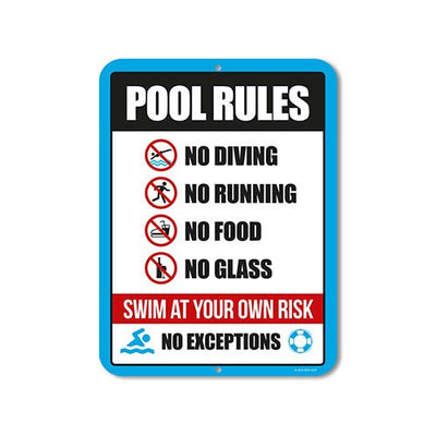 Pool Signs and Decor