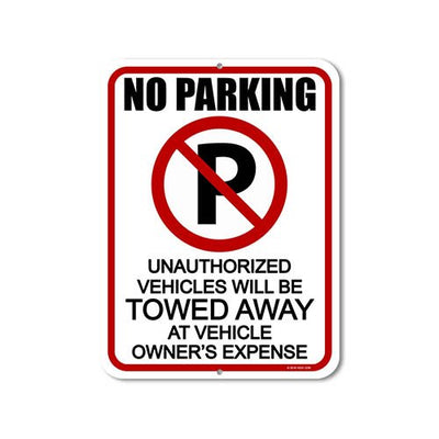 No Parking Signs