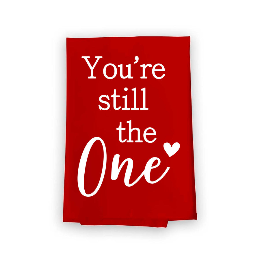 You're Still The One Flour Sack Towel, 27 inch by 27 inch, 100% Cotton, Multi-Purpose Towel, Valentine's Day Decorations, Kitchen Towels