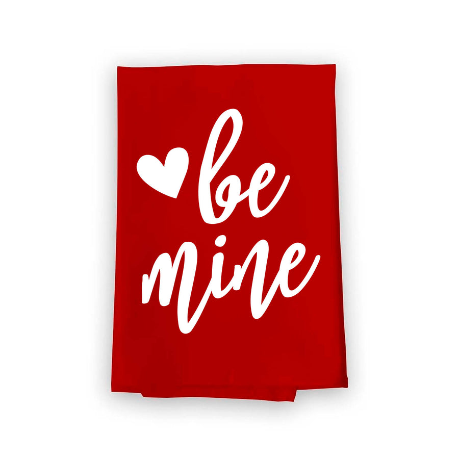 Be Mine Flour Sack Towel, 27 inch by 27 inch, 100% Cotton Kitchen Towel, Multi-Purpose Towel, Valentine's Day Decorations