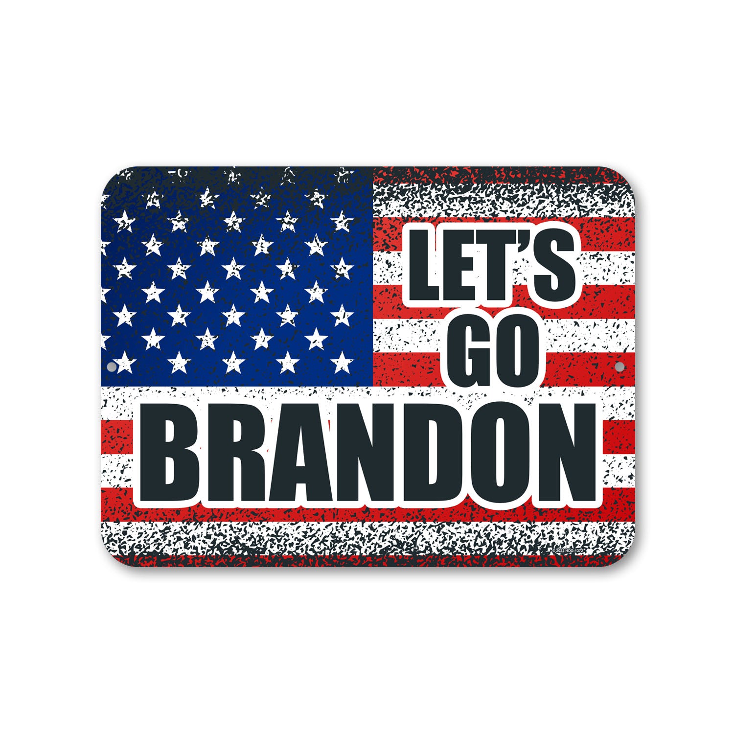 Let's Go Brandon, 12 inch by 9 inch, , Outdoor Metal Tin Sign, Metal Sign Post, Funny Backyard Decor, Pool Decor, Republican Gifts, Yard Signs, Man Cave Decor, Lawn Sign