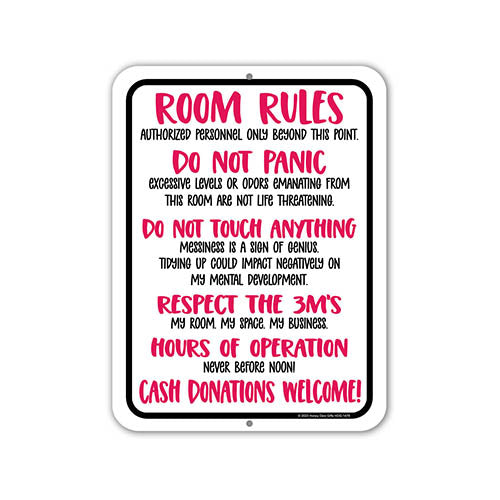 Room Rules Do Not Panic Do Not Touch Anything Respect The 3Ms Hours Of Operation Cash Donations Welcome!