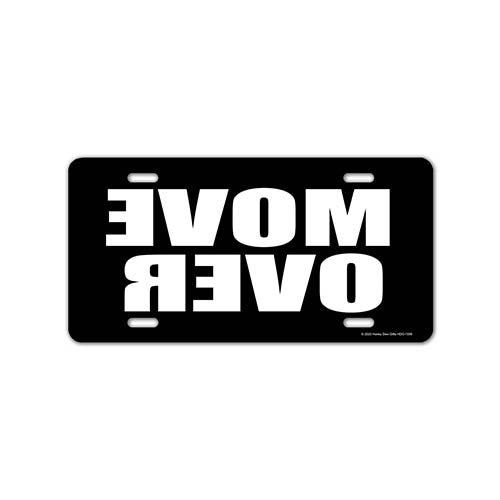 Move Over, 12 inch by 6 inch, Funny Decorative License Plate, Front Tag Plate