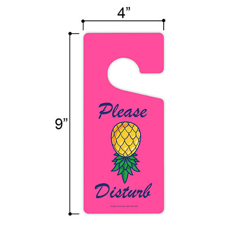 Please Disturb, 4 inch by 9 inch, Door Hangers, Funny Door Sign