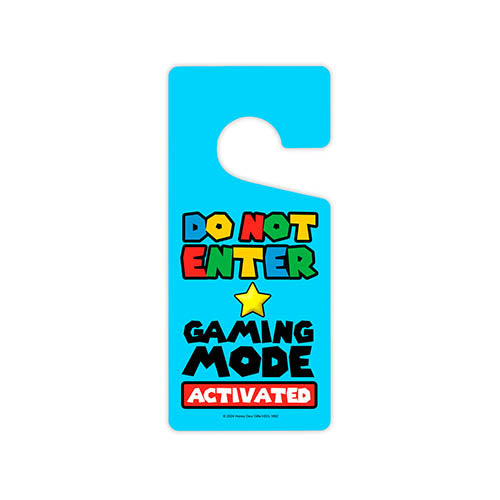 Do Not Enter Gaming Mode Activated, Gaming Room Decor, Video Game Decor, Door Hanger Sign, Bedroom Door Sign, Game Room Accessories, Gamer Signs, 4 inch by 9 inch