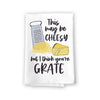 This May Be Cheesy But I Think You're Grate Funny Kitchen Towels, 27 inch by 27 inch, 100% Cotton, Highly Absorbent Hand Towels, Multi-Purpose Towel