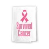 Survived Cancer, Motivational Kitchen Towels, Inspirational Cancer Survivor Home Decor, Awareness Gifts for Women