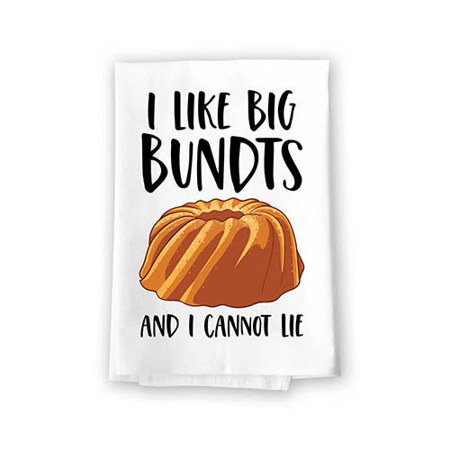 I Like Big Bundts and I Cannot Lie, 27 Inches by 27 Inches, Funny Cake Towel, Funny Decorative Kitchen Towels, Funny Decorative Kitchen Gifts