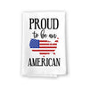 Proud to Be an American, 27 Inches by 27 Inches, Patriotic Kitchen Towels, All-Around Kitchen Tea Towel, Kitchen Hand Towel, Patriotic Dish Towels