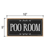 Poo Room, 5 inch by 10 inch, Funny Hanging Wooden Sign, Decorative Door Art, Housewarming Gifts, Home and Office Decor, Wooden Door Signs