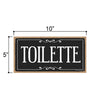 Toilette, 5 inch by 10 inch Hanging Restroom Sign, Home Office Wood Decor, Housewarming Gifts, Hanging Wooden Signs