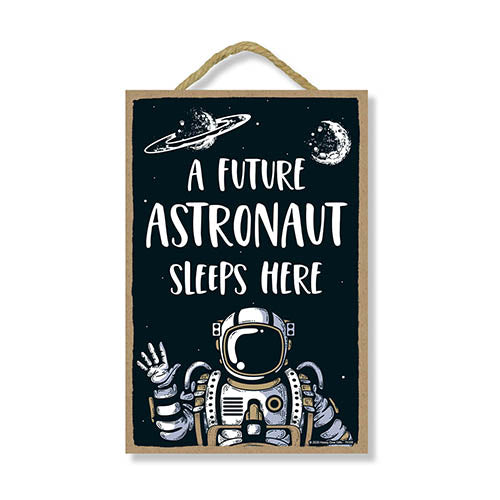 Honey Dew Gifts, A Future Astronaut Sleeps Here, Kids Room Sign
