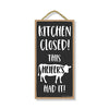 Kitchen Closed, This Heifer's Had It, 5 inch by 10 inch, Kitchen Decorations Wooden Hanging Wall Signs, Kitchen Closed Wall Sign, Funny Cow Quote Sign