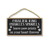 Cavalier King Charles Spaniels Leave Paw Prints Wooden Home Decor for Dog Pet Lovers, Decorative Wall Sign, 5 Inches by 10 Inches
