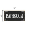 Bathroom, Bathroom Door Signs,10 Inch by 5 Inch, Bathroom Wood Sign, Black Bathroom Decor, Door Sign, Bathroom Signs, Door Decor, Bathroom Decor