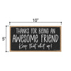 Thanks for Being an Awesome Friend, 10 inches by 5 inches, Funny Friends Sign, Best Friend Signs for Home Decor Funny, Best Gift for Friend, Gift for BFF, Bestie, Buddy, Pal