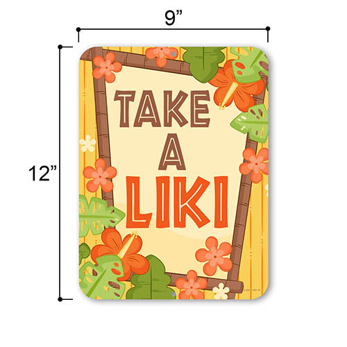 Take A Liki 9 inch by 12 inch Funny Bar Bathroom Signs, Bathroom Decor Ideas, Bar Signs for Man Cave