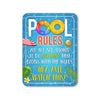 Pool Rules, Funny Swimming Pool Rules Signs, Warning, Caution, Pool Sign, 9 Inches by 12 Inches