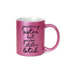 You’re My Sister But You’re Still A Bitch Inappropriate 11 oz Metallic Pink Novelty Funny Coffee Mug