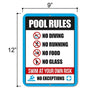 Pool Signs and Decor
