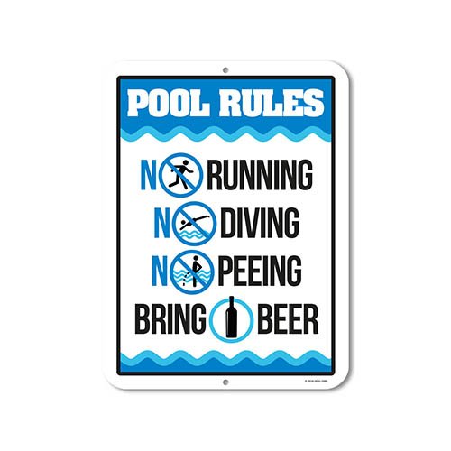 Pool Signs and Decor