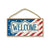 Welcome American Flag - 5 x 10 inch Hanging, Wall Art, Decorative Wood Sign, American Flag Wall Decor