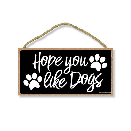 Wooden Dog Sign