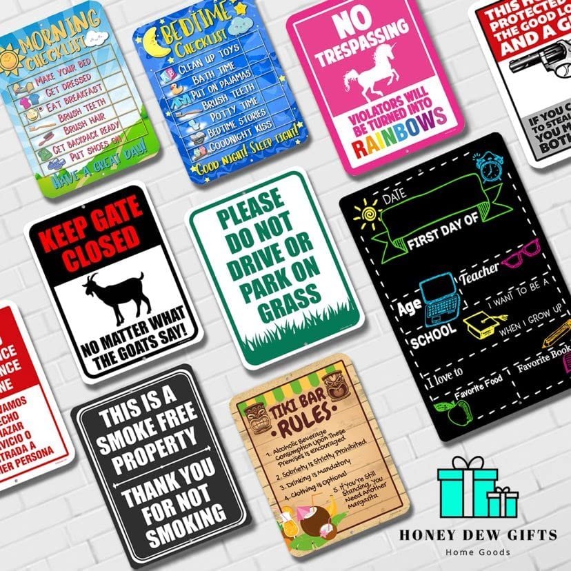 I Can Make it to the Fence in 2.8 Seconds Can You?, Tin Outdoor Sign, 9 Inches by 12 Inches, Warning Sign, Beware Of Dog Signs For Fence