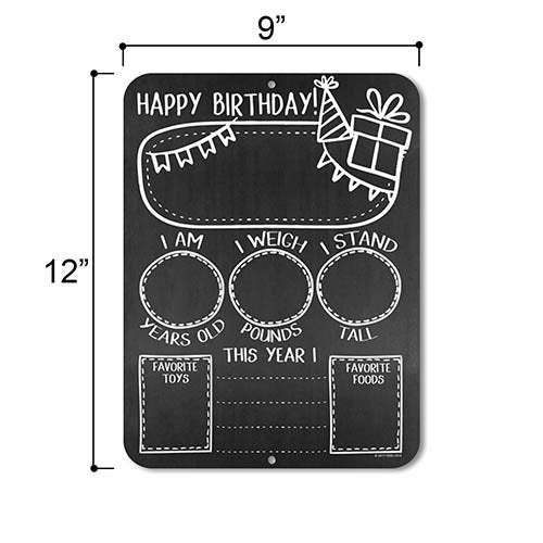Birthday Milestones Sign