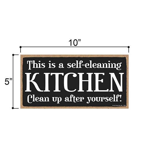 Make Yourself at Home, Clean My Kitchen, Funny, Hand Painted Wooden Sign |  8 x 8