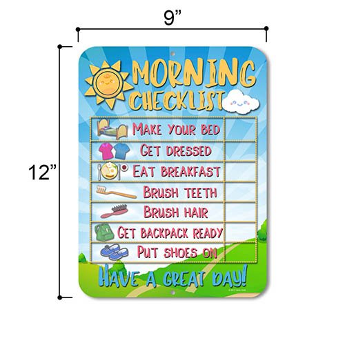 Daily Morning Routine Reward Chart