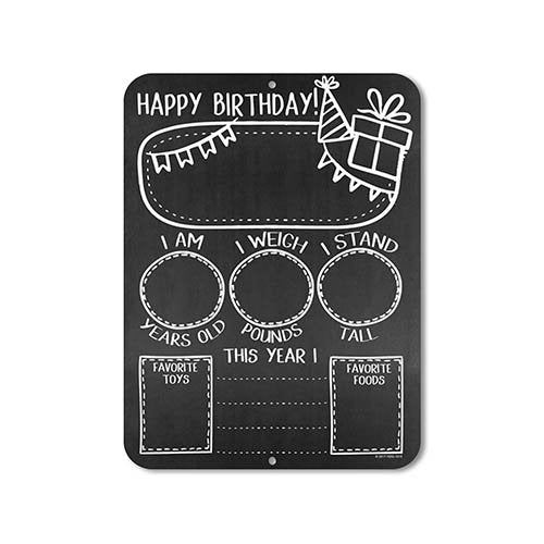 Birthday Milestones Sign