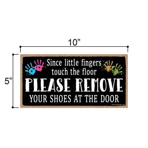 Remove Shoes Sign