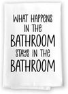 Honey Dew Gifts, What Happens in the Bathroom Stays in the Bathroom, 27 Inch by 27 Inch, 100% cotton, Inappropriate Gifts, Hand Towels, Bathroom Towels, Bathroom Decorations, Hand Towels Funny, Funny Shower Towels