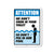 Attention We Don't Swim in Toilet Don't Pee in Our Pool, 9 x 12 inch Metal Pool Signs and Decor, Funny Pool Sign