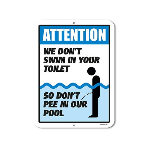 Pool Signs and Decor