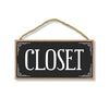 Closet,10 Inch by 5 Inch, Closet Sign for Door, Signs for Closet, Closet Door Decor, Closet Sign, Door Sign, Closet Doors, Linen Closet